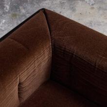 Carlo Scarpa vintage 'Cornaro' sofa for Simon Gavina Italy 1973 1970s Italian design original brown mohair velvet 14 Carlo Scarpa vintage 'Cornaro' sofa for Simon Gavina Italy 1973 1970s Italian design original brown mohair velvet 14