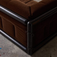 Carlo Scarpa vintage 'Cornaro' sofa for Simon Gavina Italy 1973 1970s Italian design original brown mohair velvet 9 Carlo Scarpa vintage 'Cornaro' sofa for Simon Gavina Italy 1973 1970s Italian design original brown mohair velvet 9