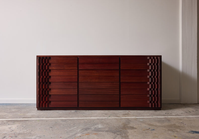 Luciano Frigerio Diamante chest of drawers sideboard 1970s grahic vintage Italian design 1