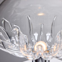 Toni Zuccheri 'Zinia' table lamp in Murano glass for VeArt vintage design Italy 1970s 7