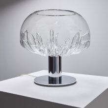 Toni Zuccheri 'Zinia' table lamp in Murano glass for VeArt vintage design Italy 1970s 8