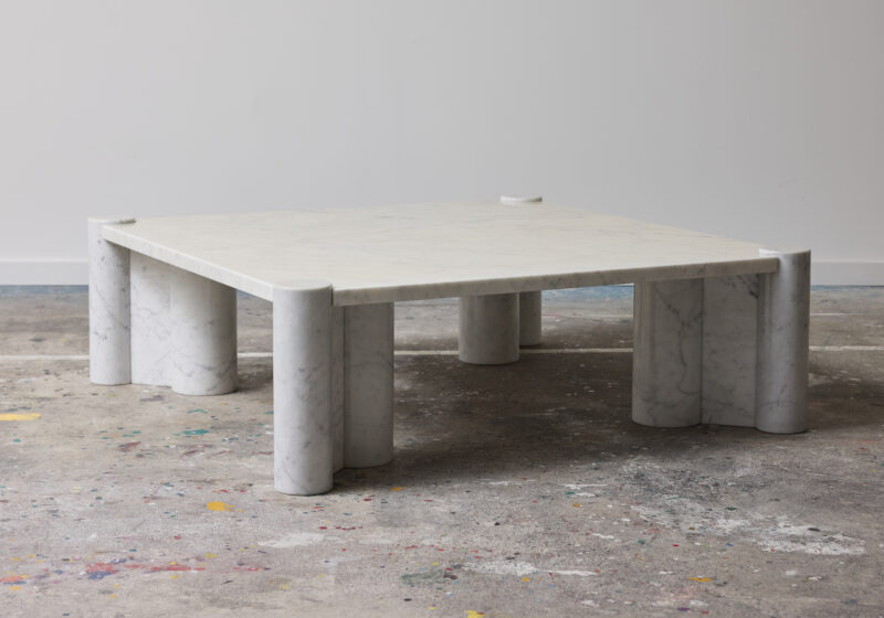 Gae Aulenti Jumbo coffee table Carrara marble Italy 1965 1970's 1 Gae Aulenti Jumbo coffee table Carrara marble Italy 1965 1970's 1
