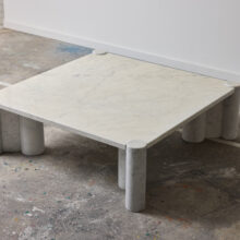 Gae Aulenti Jumbo coffee table Carrara marble Italy 1965 1970's 3 Gae Aulenti Jumbo coffee table Carrara marble Italy 1965 1970's 3