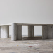 Gae Aulenti Jumbo coffee table Carrara marble Italy 1965 1970's 4 Gae Aulenti Jumbo coffee table Carrara marble Italy 1965 1970's 4