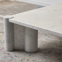 Gae Aulenti Jumbo coffee table Carrara marble Italy 1965 1970's 6 Gae Aulenti Jumbo coffee table Carrara marble Italy 1965 1970's 6