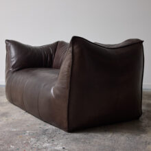 Mario Bellini vintage 'Le Bambole' sofa in brown leather for B&B Italia 1972 1980s 3