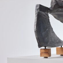 Simon Benetton abstract sculpture in metal Italy 1971 1970s 5