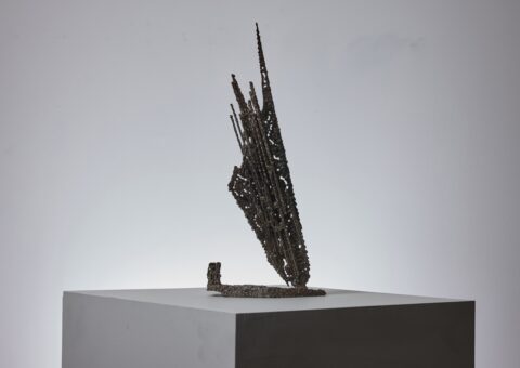 Abstract metal sculpture Italy 1973 1