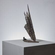 Abstract metal sculpture Italy 1973 3