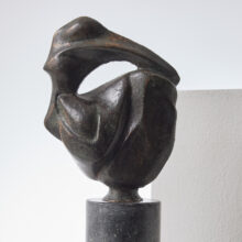 Abstract sculpture in bronze by Jean Houben ca. 1973 Dutch design 2 Abstract sculpture in bronze by Jean Houben ca. 1973 Dutch design 2