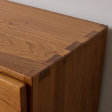 French sideboard in solid elm by Maison Regain France 1960s 1970s 10