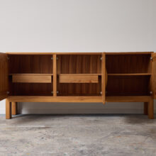 French sideboard in solid elm by Maison Regain France 1960s 1970s 2