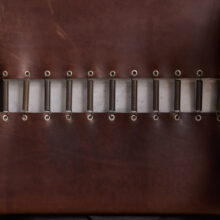 Rocco Dubbini surrealist design stool in cast aluminum and leather for Dubbini & Studio Italy 1990 2000s 11