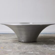 Alien coffee table by Yasuhiro Shito in stainless steel for Cattelan Italia 1990s 2000s Space Age 2