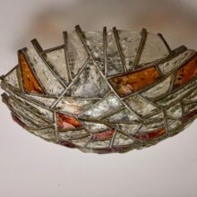 Murano Glass ceiling lamp by Poliarte Italy 1970s 10