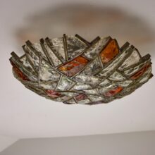 Murano Glass ceiling lamp by Poliarte Italy 1970s 11