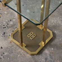 Peter Ghyczy T18 brass & glass side table 1970s 4 Peter Ghyczy T18 brass & glass side table 1970s 4