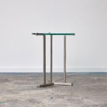 Peter Ghyczy T37 nickel & glass side table 1970s 3 Peter Ghyczy T37 nickel & glass side table 1970s 3