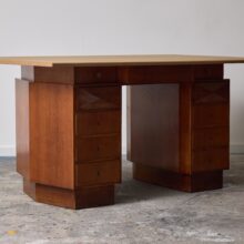 Italian Rationalist writing desk in walnut in the manner of Melchiorre Bega 1940s 10 Italian Rationalist writing desk in walnut in the manner of Melchiorre Bega 1940s 10
