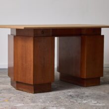 Italian Rationalist writing desk in walnut in the manner of Melchiorre Bega 1940s 11 Italian Rationalist writing desk in walnut in the manner of Melchiorre Bega 1940s 11