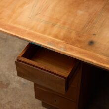 Italian Rationalist writing desk in walnut in the manner of Melchiorre Bega 1940s 15 Italian Rationalist writing desk in walnut in the manner of Melchiorre Bega 1940s 15