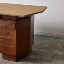 Italian Rationalist writing desk in walnut in the manner of Melchiorre Bega 1940s 3 Italian Rationalist writing desk in walnut in the manner of Melchiorre Bega 1940s 3