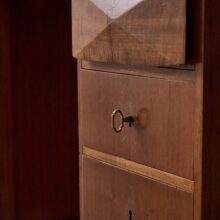 Italian Rationalist writing desk in walnut in the manner of Melchiorre Bega 1940s 5 Italian Rationalist writing desk in walnut in the manner of Melchiorre Bega 1940s 5