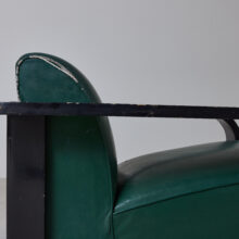 Modernist French lounge chair 1940's 11