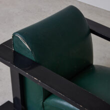 Modernist French lounge chair 1940's 12