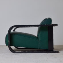 Modernist French lounge chair 1940's 8