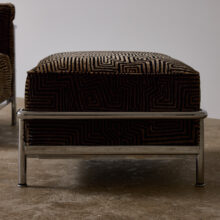 Le Corbusier LC3 lounge chair with ottoman for Cassina 1980s 8 Le Corbusier LC3 lounge chair with ottoman for Cassina 1980s 8