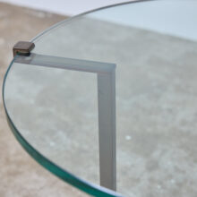 Peter Ghyczy T137 50cm brass & glass side table 1970s 6