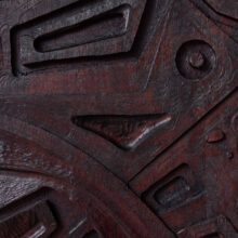 Wall sculpture panels by Gianni Pinna 1970 carved wood Italian design 3