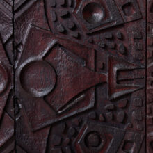 Wall sculpture panels by Gianni Pinna 1970 carved wood Italian design 4