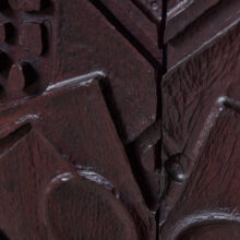 Wall sculpture panels by Gianni Pinna 1970 carved wood Italian design 8